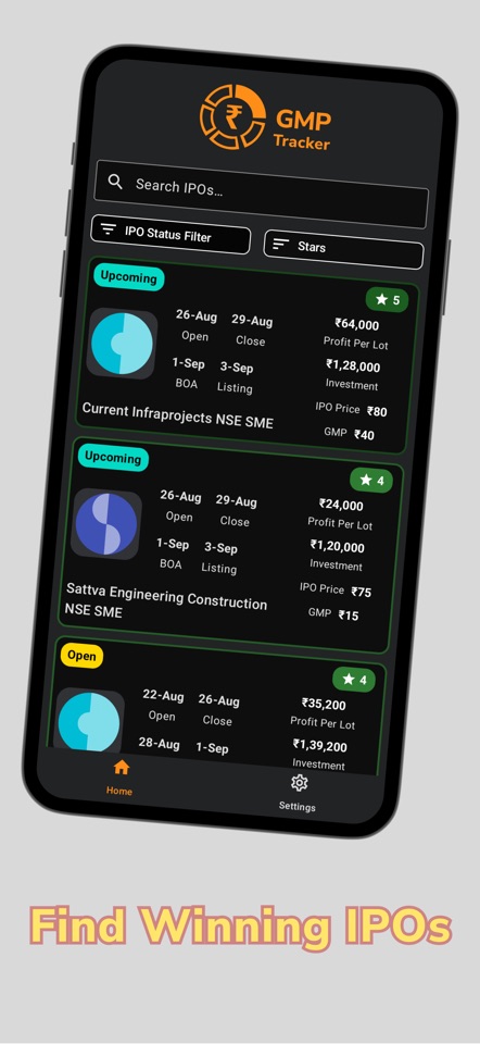 GMP Tracker screenshot 1