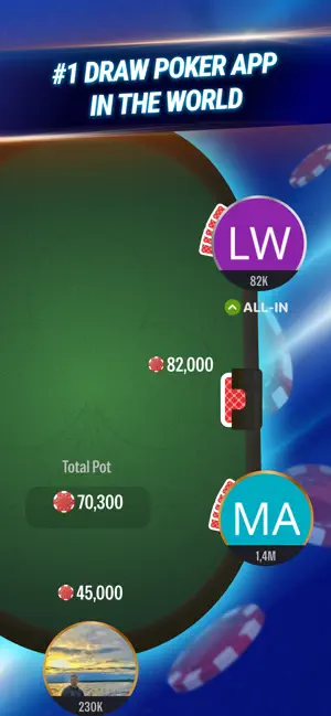 Draw poker five card: online screenshot 1