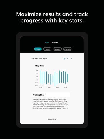 YouFit Training Hub iPad screenshot