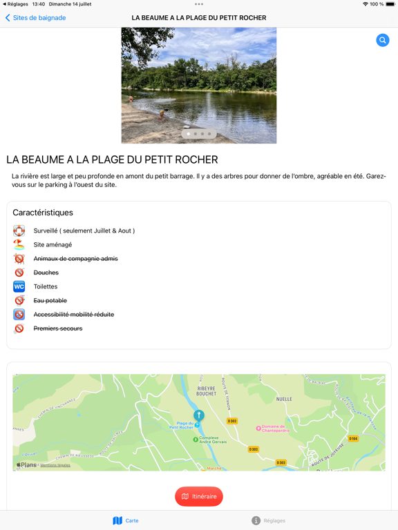 Screenshot #6 pour Baignades 07