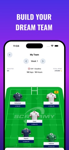 Scrummy - Fantasy Rugby screenshot