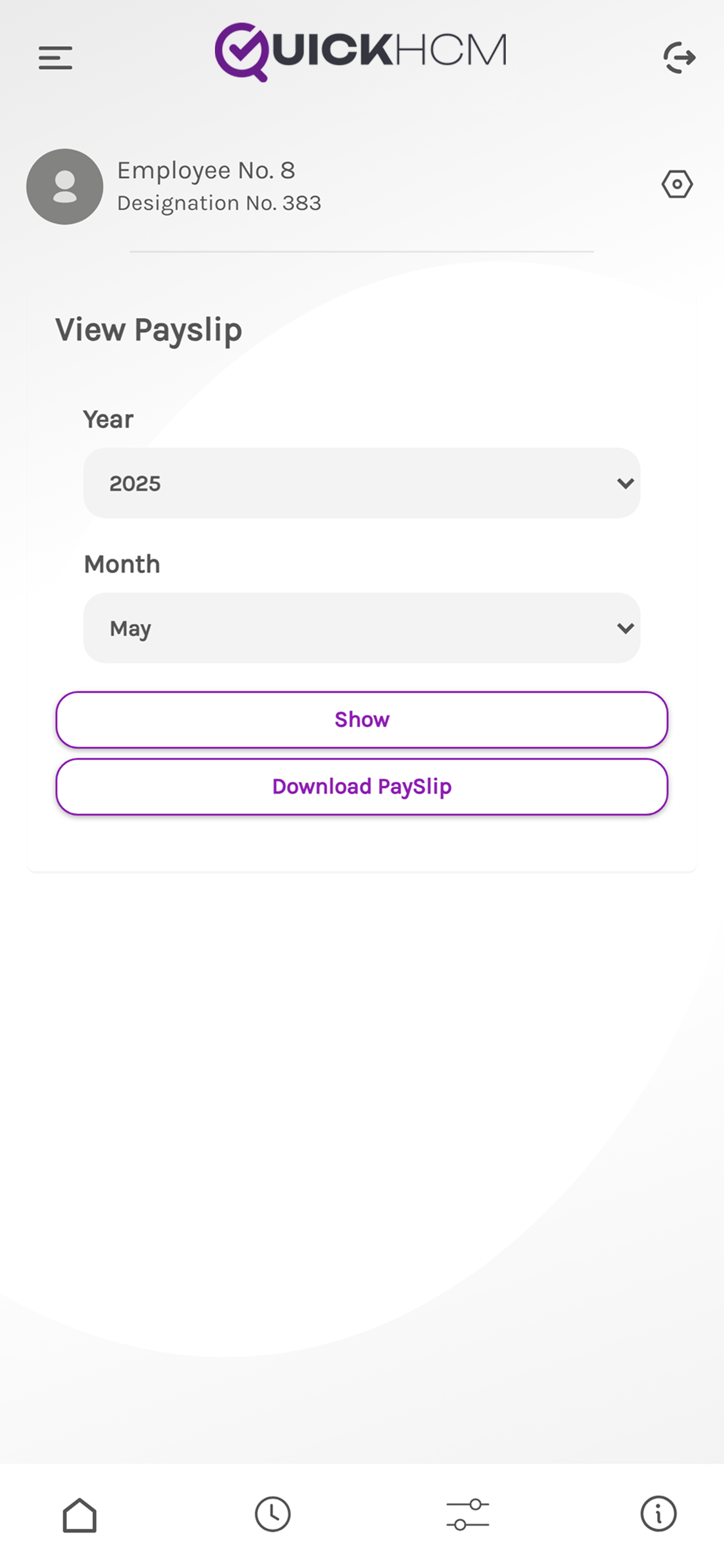 QuickHCM Mobile App screenshot 3