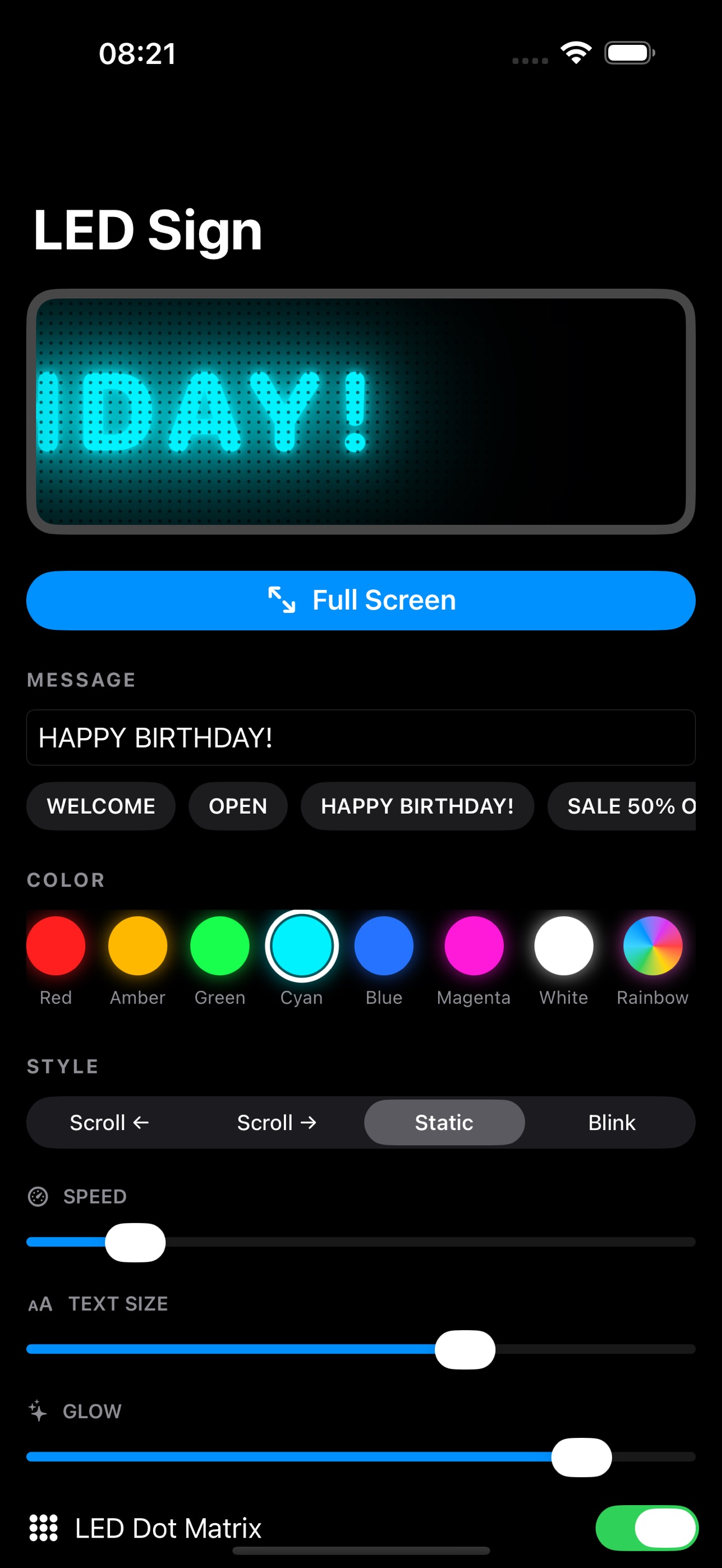 Screenshot 5 of LED Sign: Scrolling Marquee