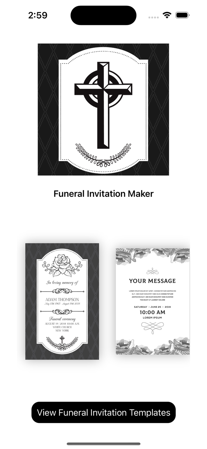Funeral Invitation