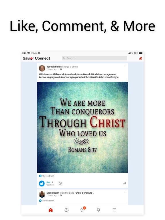 Savior Connect iPad screenshot 6 - Social Networking app