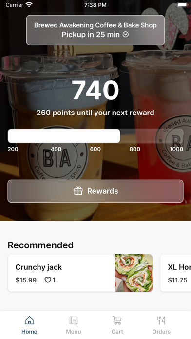 Brewed Awakening To Go iPhone screenshot 1 - Food & Drink app