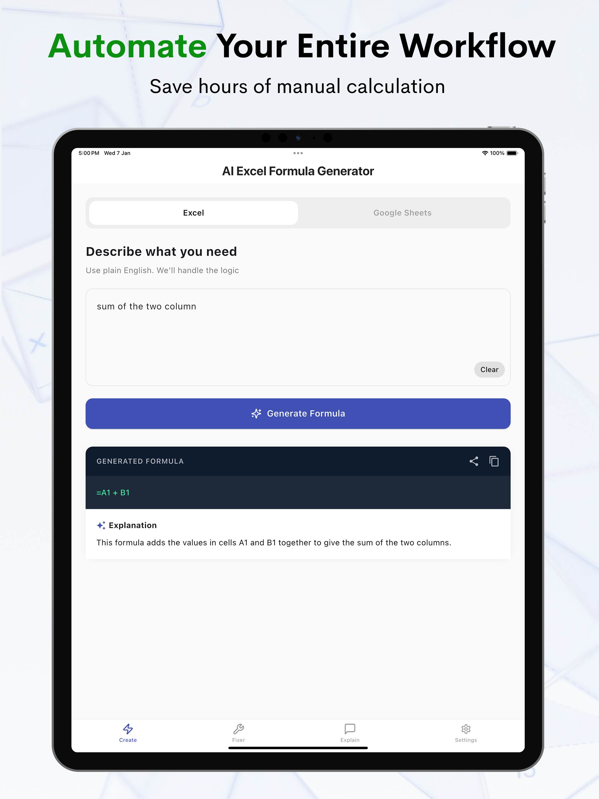 AI Excel Formula Generator screenshot 7