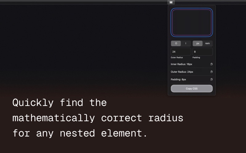 Quick Radius screenshot