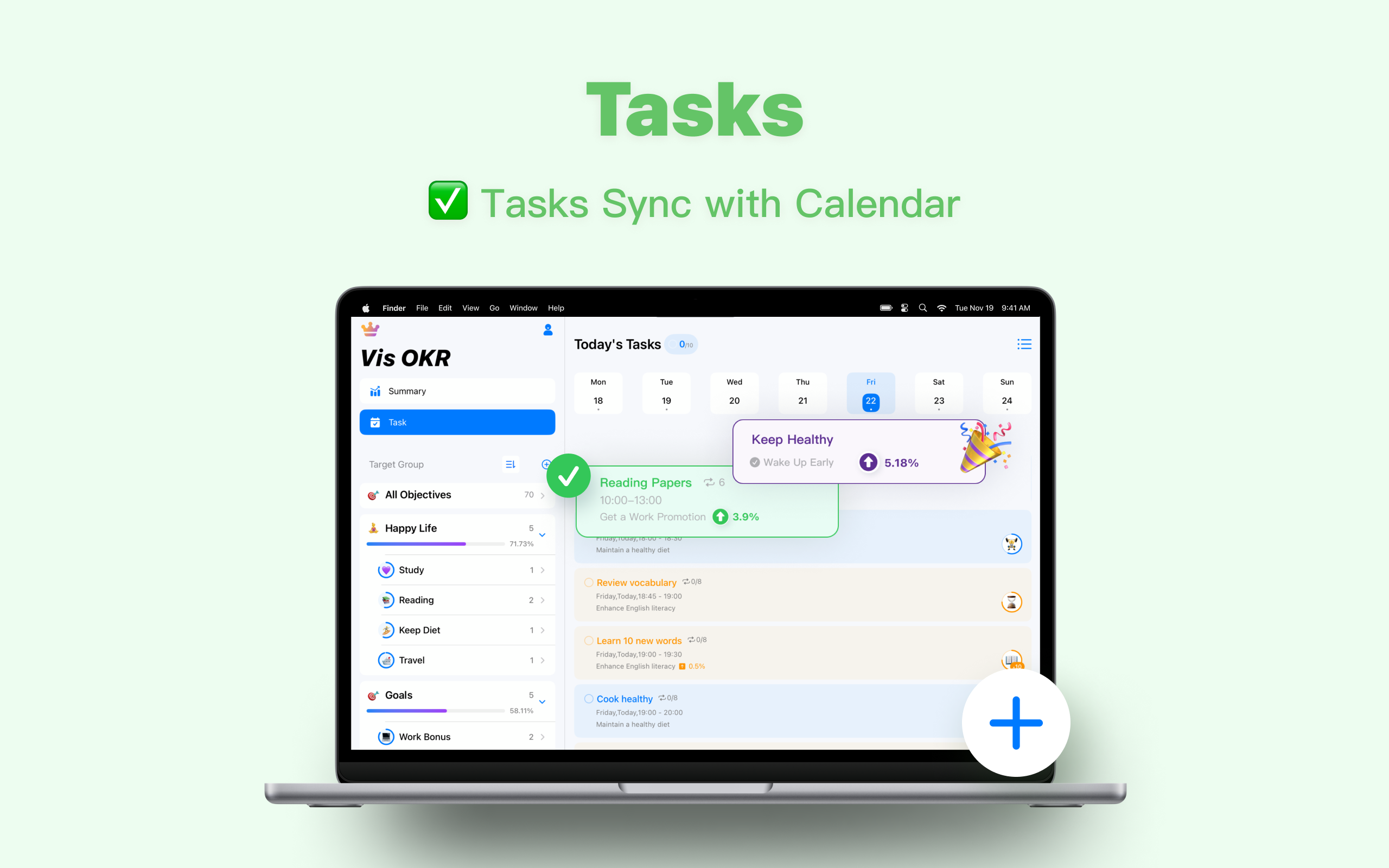 Vis - OKR Goals Planner&To-Do