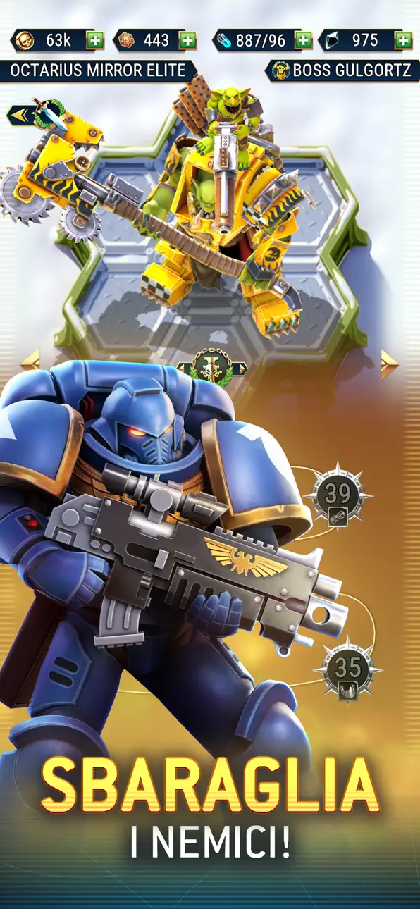 Warhammer 40,000: Tacticus ™ iOS Mod IPA screenshot 4 - iOS game interface