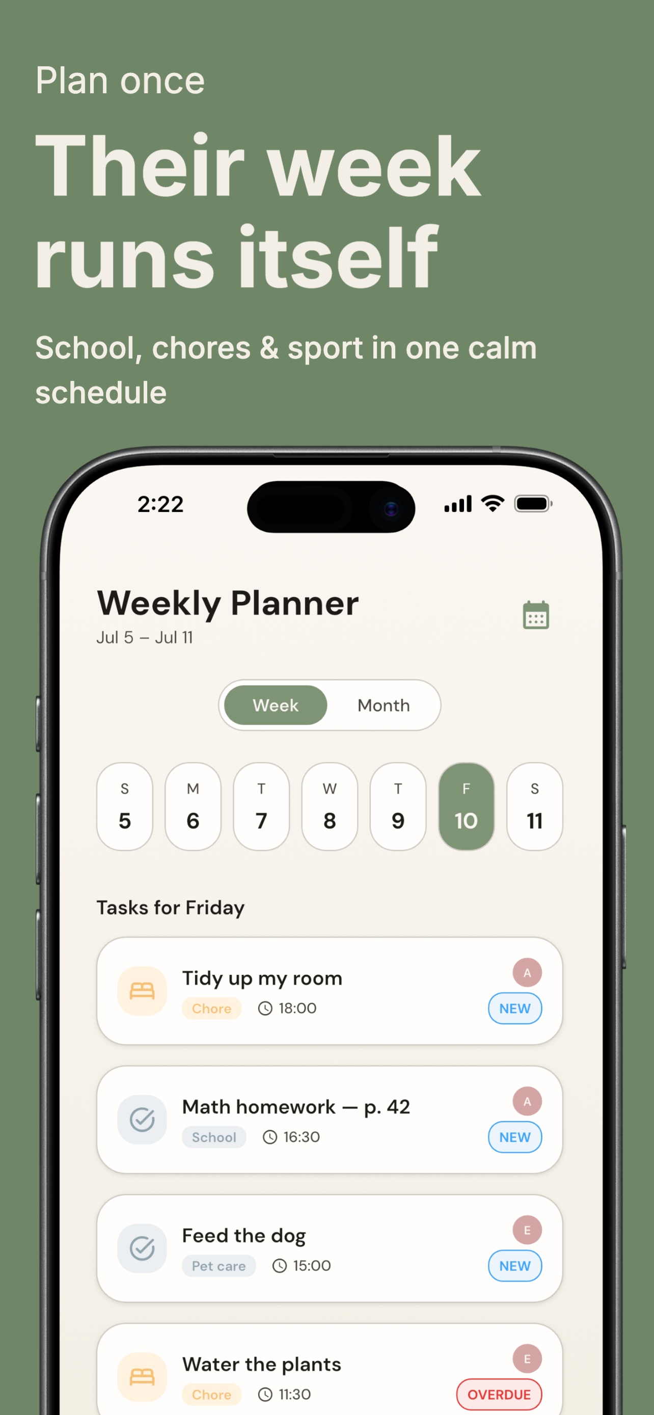 Child manager: Family Tasks screenshot 2