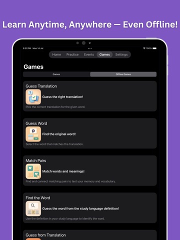 iPolyglot: Learn Language AI iPad screenshot