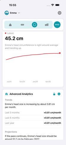 Growth Pro: Baby and Child iPhone screenshot