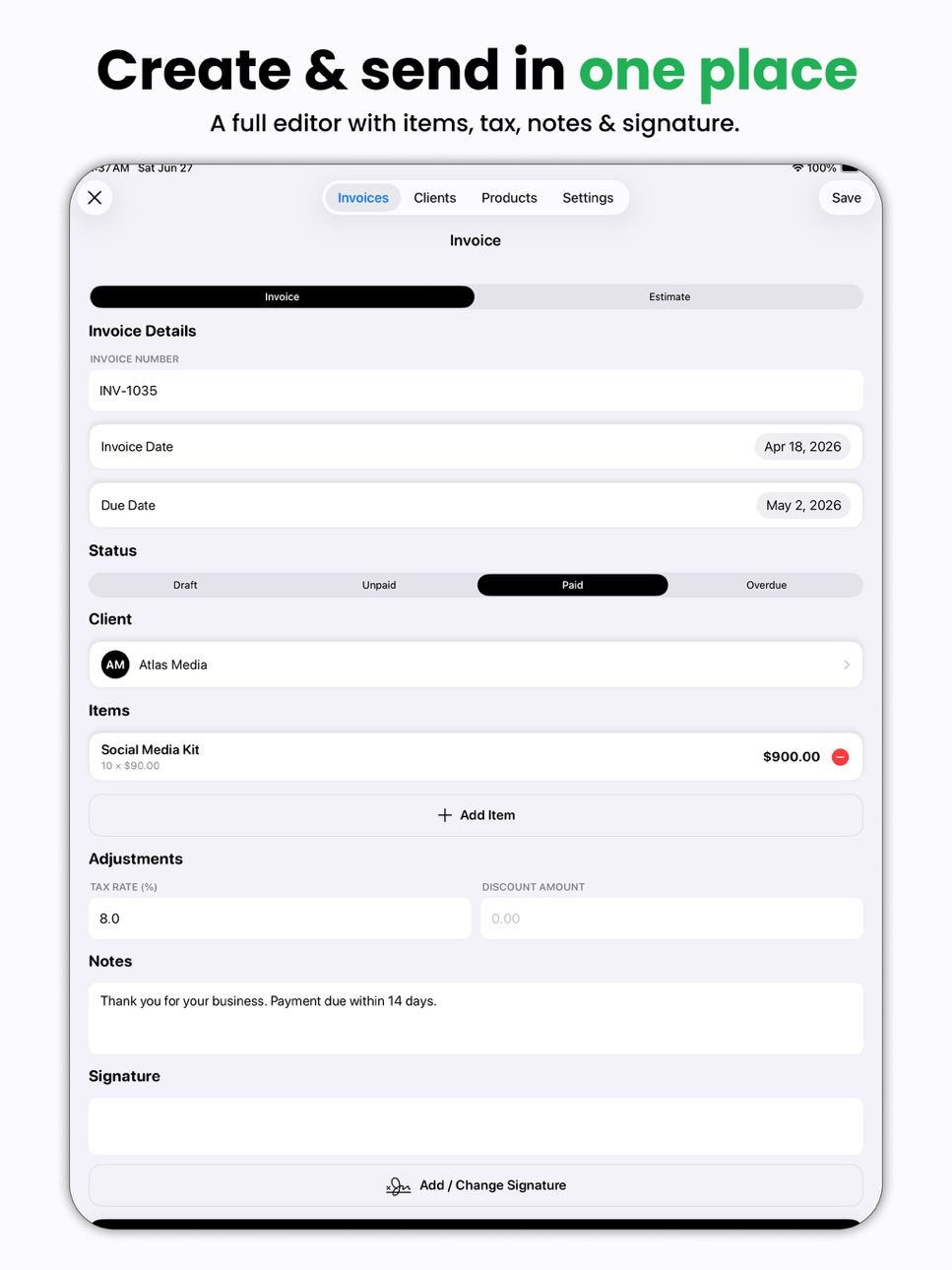 iPad screenshot