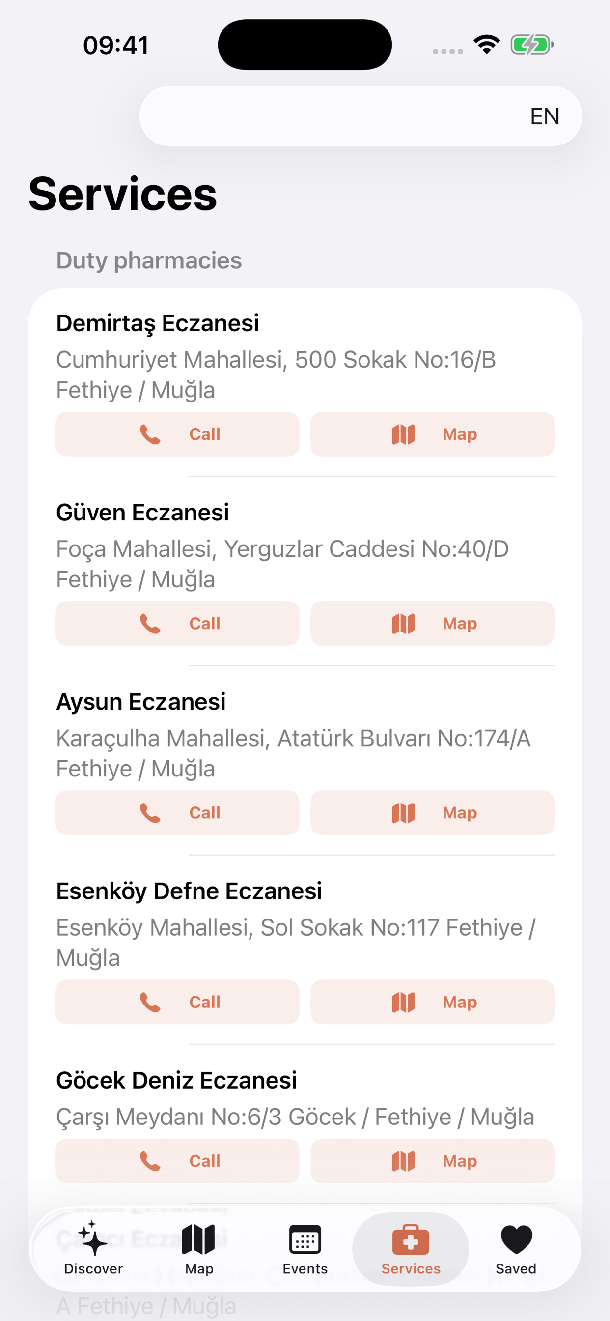 Fethiye App screenshot 3