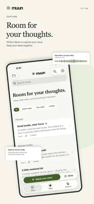 Muun: Voice Notes & Ideas screenshot 1