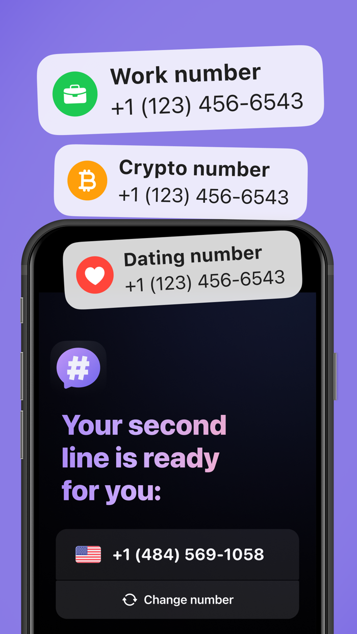 Second Phone Number 2nd eSIM