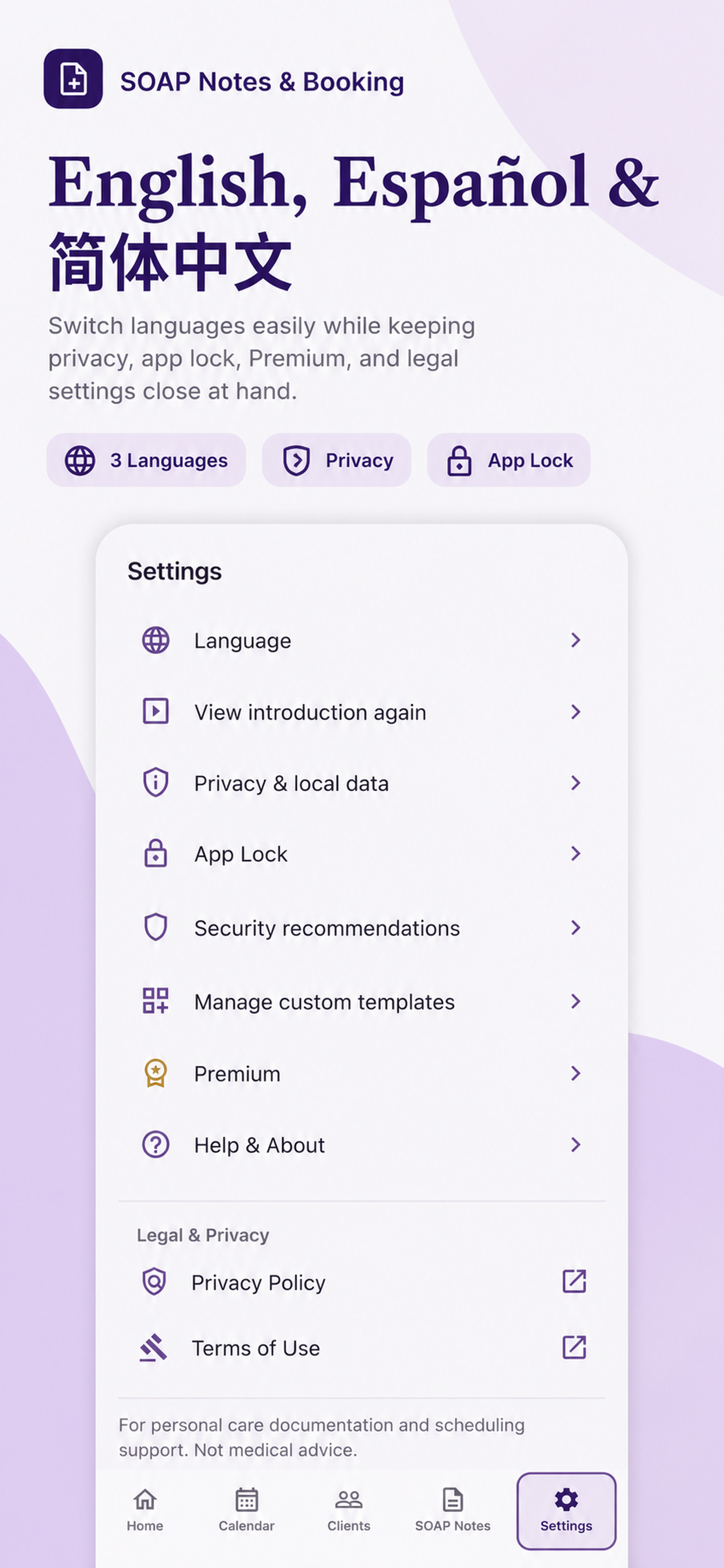 SOAP Notes & Booking screenshot 10