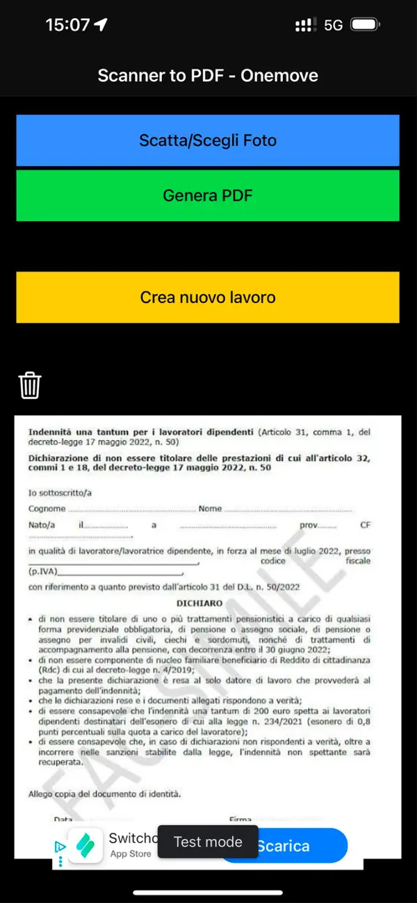 Screenshot #1 pour Scanner to PDF