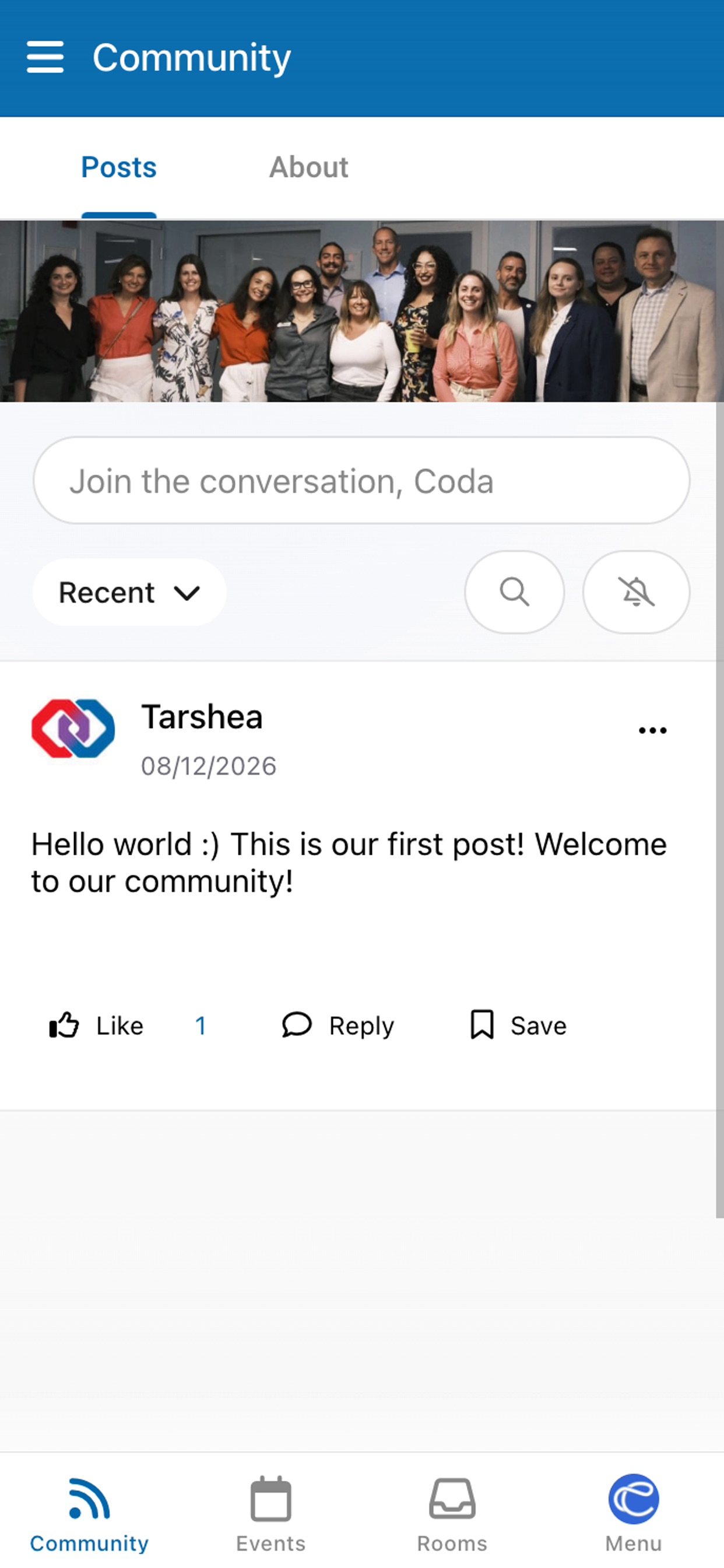 Screenshot 1 of The Center - Community