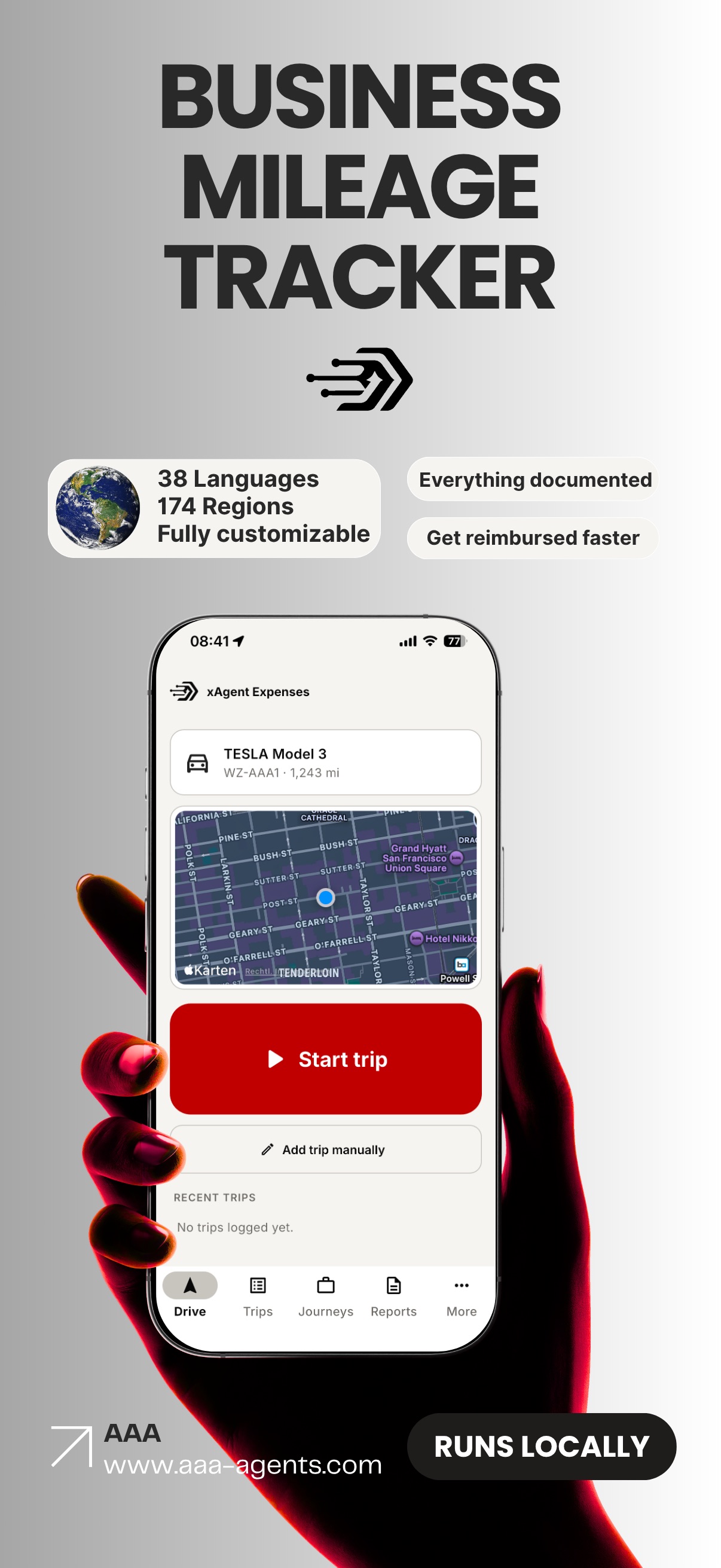 Screenshot 1 of xAgent Expenses