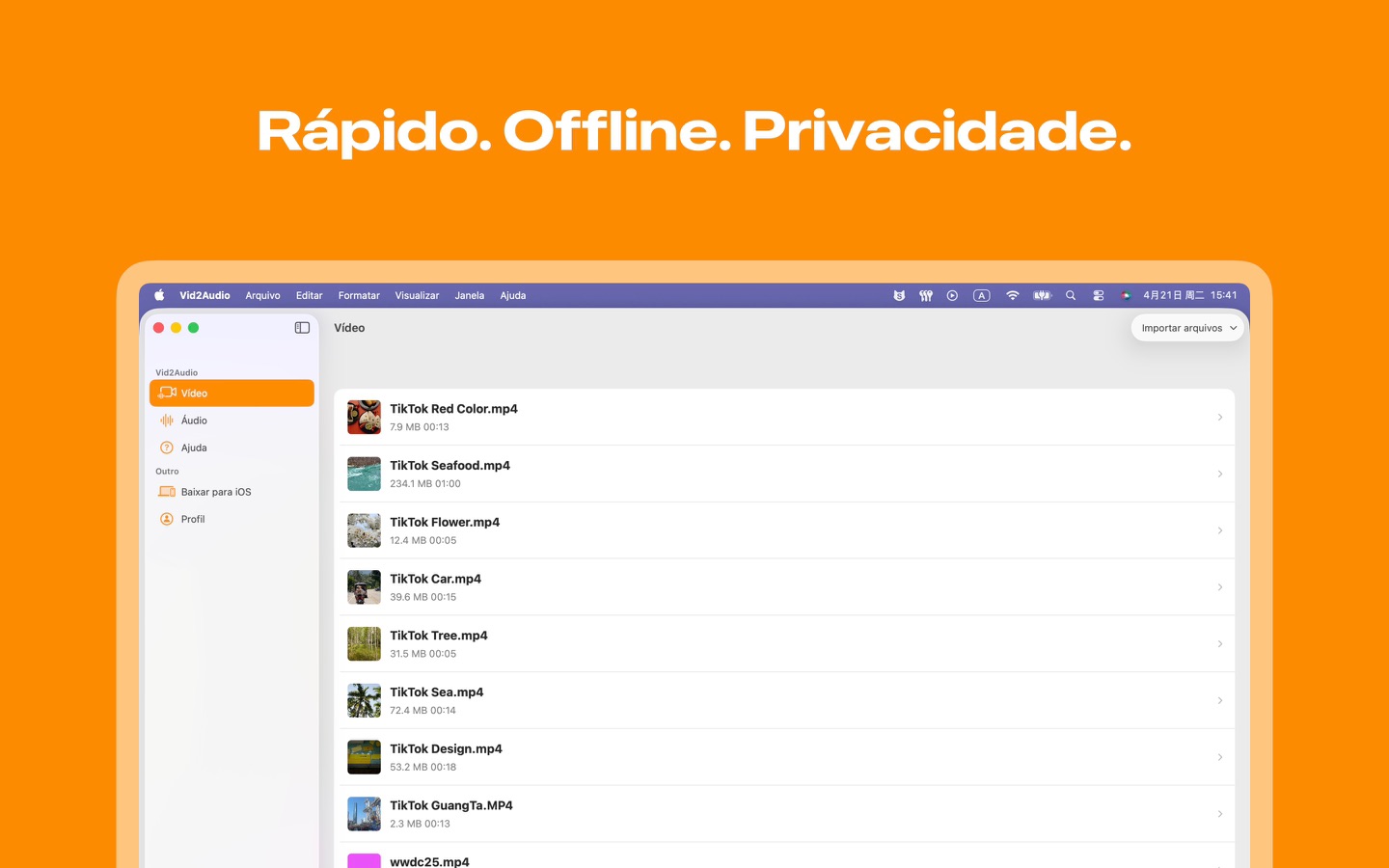 Captura do aplicativo 3