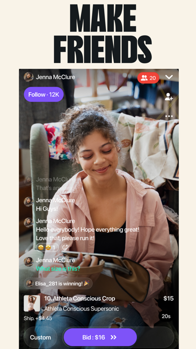 Jamble: Live Video Deals Screenshot