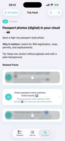 Trip Checklist Screenshot 5 of 7