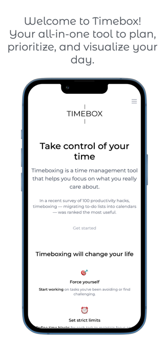 Timebox - Day Manager Screenshot 1 of 5