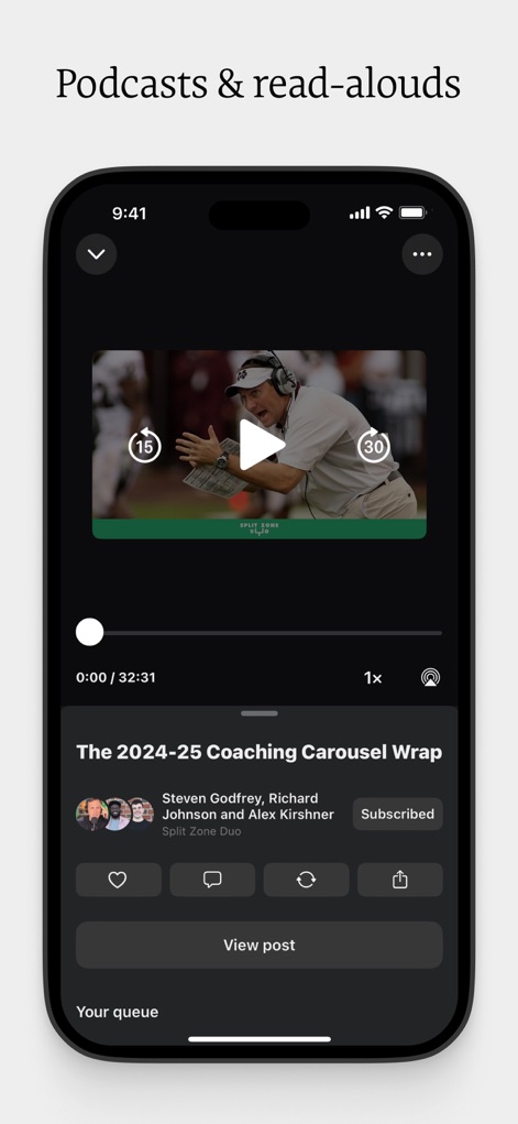 Substack - Engaging Audio Content