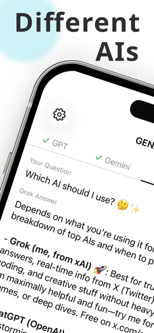 GENAIX - Multi-AI Q&A Chat Bot screenshot 1