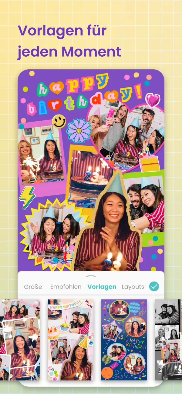 PicCollage: KI Foto Bearbeiten iPhone App Screenshot 6 – Foto & Video