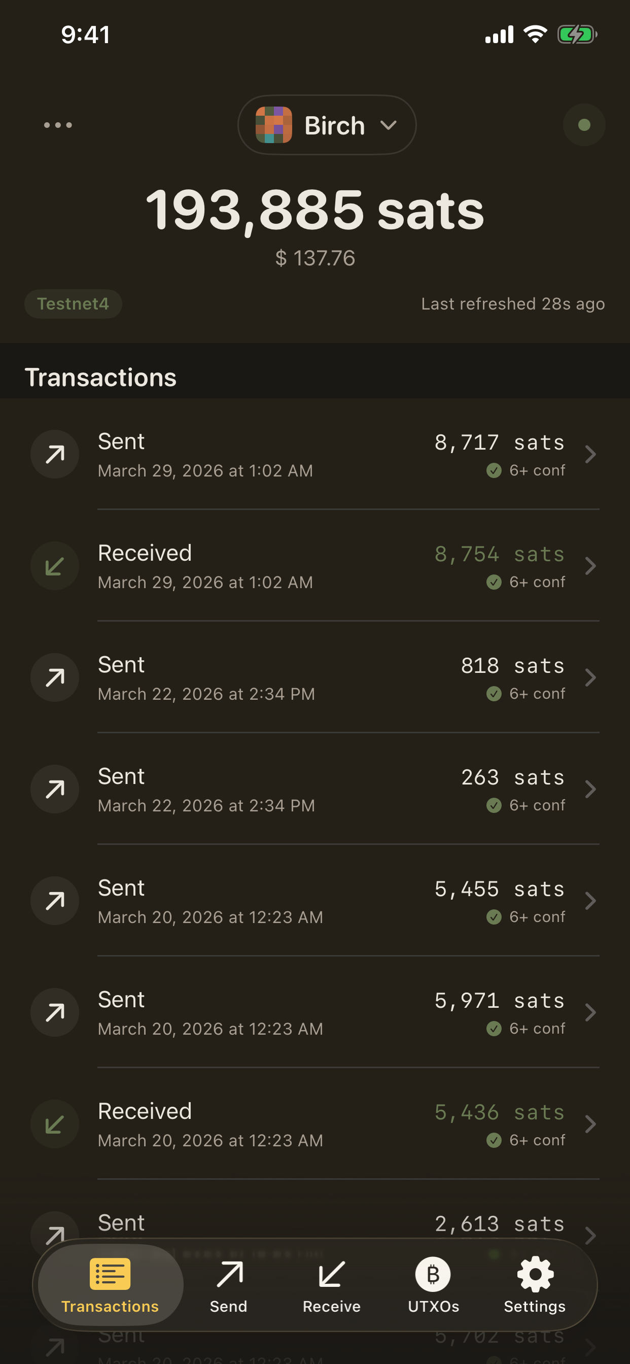 Birch Wallet: Bitcoin Multisig screenshot 3
