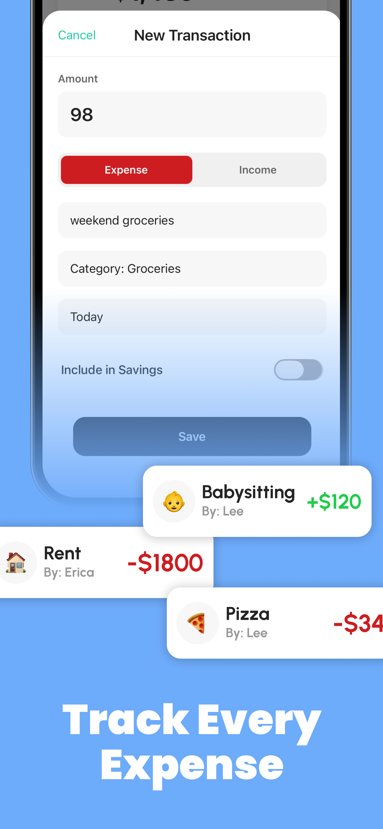 WeBudget: Shared Money Tracker screenshot 3