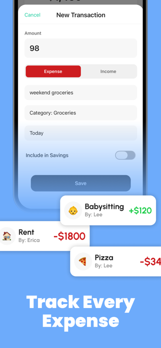 WeBudget: Shared Money Tracker Screenshot 3 of 5