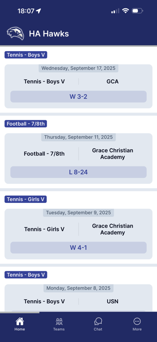 Harding Academy Hawks Screenshot 1 of 3