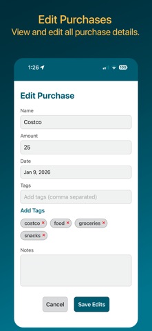BudgetESF screenshot