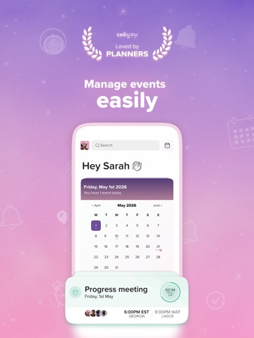 SeeYou Calendar iPad screenshot