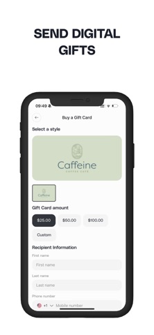 Caffeine Coffee Cafe iPhone screenshot