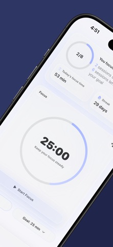 Ddiddoc: Pomodoro & Focus Log Screenshot 5 of 6