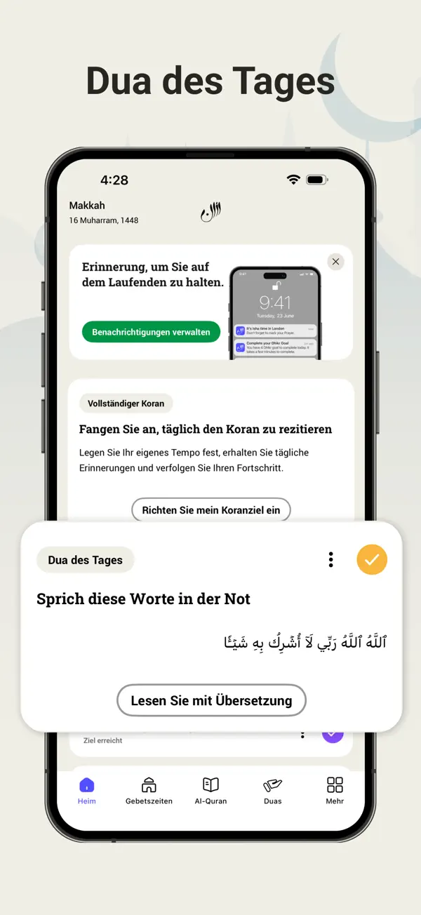 Athan: Ramadan 2026 in Deutsch iPhone App Screenshot 8 – Nachschlagewerke
