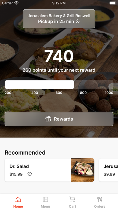 Jerusalem Bakery & Grill iPhone screenshot 1 - Food & Drink app