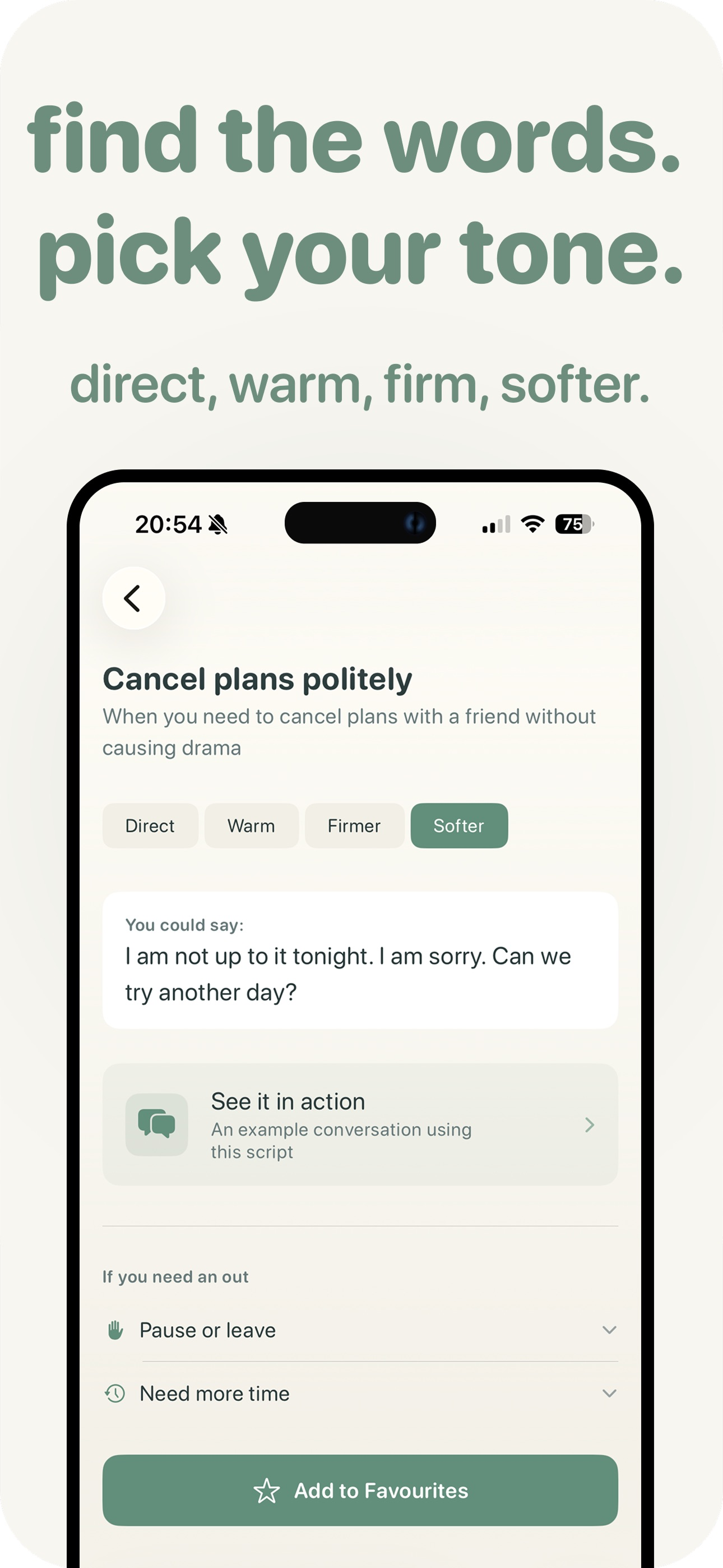 tonen: Social Scripts & Calm screenshot 4
