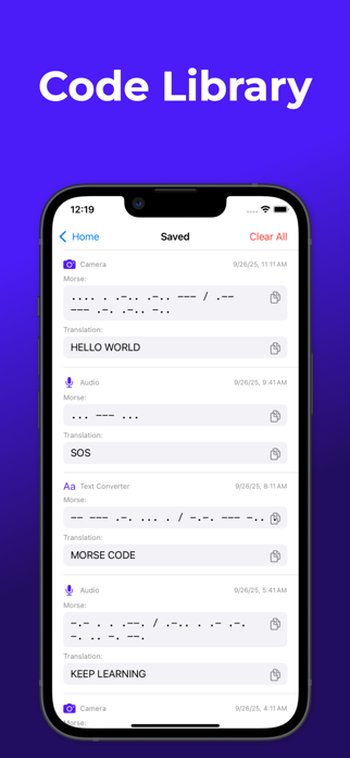 Morse Code Decoder and Encoder Screenshot 5 of 6