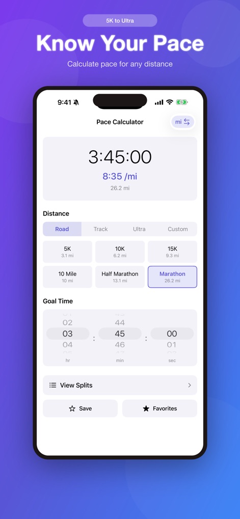 Pace Calculator: Race Splits - Health & Fitness App | MWM