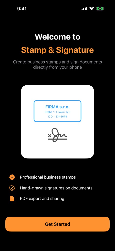 Stamp & Signature - Business App | MWM