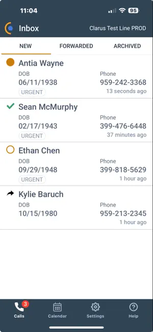 Clarus OnCall screenshot 1