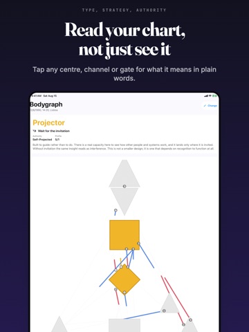 Human Design Chart Bodygraph iPad screenshot