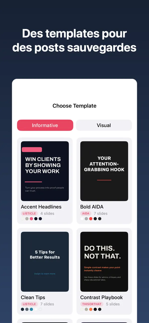 Screenshot #2 pour Carousel: Posts IA pour Insta