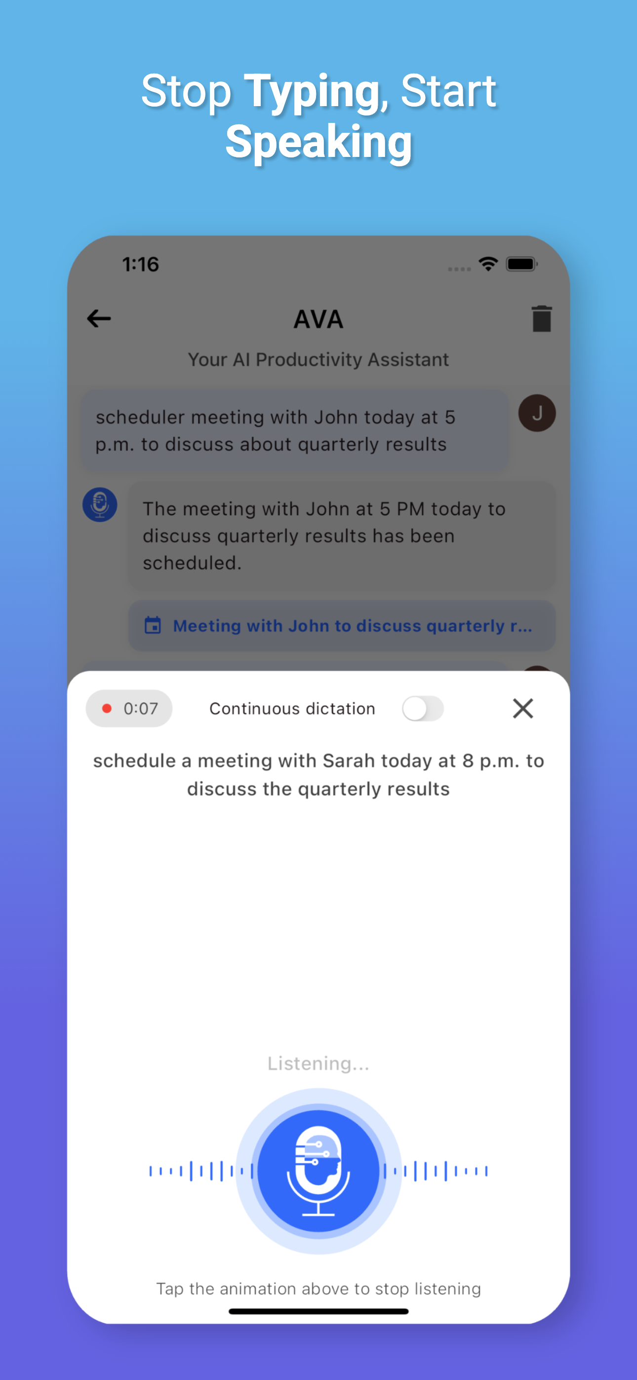 AVA: AI Productivity Assistant